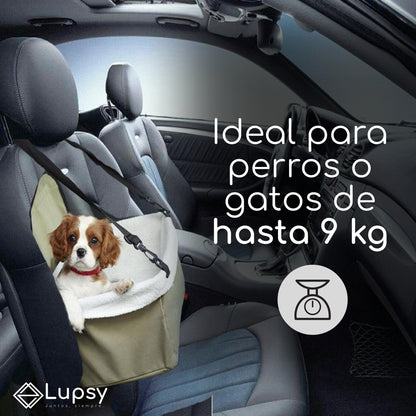 Asiento de auto Premium para tu mascota / Portable